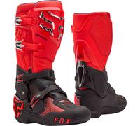 FOX Instinct Stivali da motocross, nero-rosso, taglia 45 per maschi