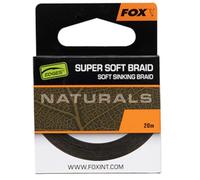 Fox International Naturals Soft Braid Hooklength 20 M Carpfishing Line 35 Lbs