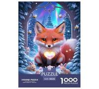 Fox Jigsaw Puzzle Impossibili 1000 Pezzi Decorazione Per La Casa. Rilassamento E Intelligence Per Adulti E Ragazzi Da 14 Anni 38x26cm/1000pcs