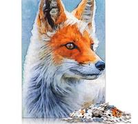 Fox Jigsaw Puzzle Impossibili 1000Pcs Decorazione Per La Casa. Rilassamento E Intelligence Per Adulti E Ragazzi Da 14 Anni 1000pcs (38x26cm)