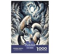 Fox Jigsaw Puzzle Impossible 1000Pcs Decorazione Per La Casa. Rilassamento E Intelligence Per Adulti E Ragazzi Da 14 Anni 38x26cm/1000pcs