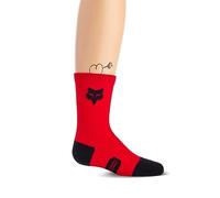 Fox Junior 6 Ranger Crew Fluorescent Red YS Socks
