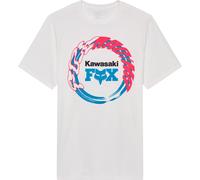 FOX Kawasaki Maglietta, Bianco, Taglia L