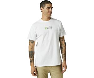 FOX Kawasaki Premium Maglietta, bianco, taglia S per maschi