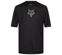 FOX Kinder Ranger Foxhead Bikeshirt, Größe M, Radtrikot Kinder, nero
