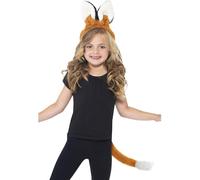 Bambine Ragazzi Mr Signora Fox Set Costume Orecchie Coda Libro Settimana Animal