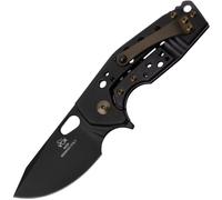 Fox-Knives FOX/VOX SURU PER MANCINI COLTELLO PIEGHEVOLE ACCIAIO INOX M390 LAMA PVD-TITANIO MANICO PV