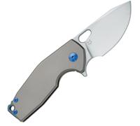 Fox-Knives FOX/VOX SURU PER MANCINI COLTELLO PIEGHEVOLE ACCIAIO INOX M390 LAMA SATINATA-TITANIO SAND