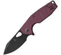 Fox-Knives FOX/VOX YARU COLTELLO PIEGHEVOLE ACCIAIO INOX M398 PVD SW LAMA, MICARTA TELA BORDEAUX IMP