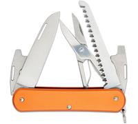 Fox Knives FOX VULPIS COLTELLO PIEGHEVOLE ACCIAIO INOX N690co LAMA LUCIDA, MANICO IN ALLUMINIO ARANC