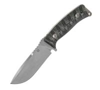 Fox Knives PRO-HUNTER FISSO STONEWASHED LAMA - MICARTA TELA NERA IMPUGNATURA FX-131 MBSW