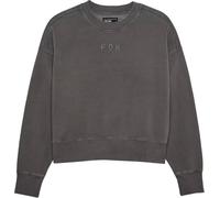 Fox Lady Wordmark Oversized Fleece Crew Pewter M