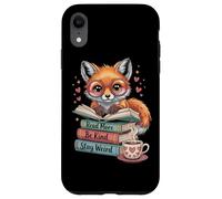 Fox Leggi di più Libri Stay Weird Cottagecore Reader Estetica Custodia per iPhone XR
