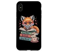Fox Leggi di più Libri Stay Weird Cottagecore Reader Estetica Custodia per iPhone XS Max
