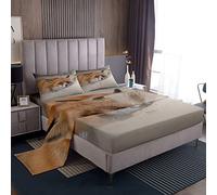 Fox Lenzuola 3D Animali Biancheria Da Letto Lenzuola Woodland Fox Set Biancheria Da Letto per Ragazzi Ragazze Bambini Leggero Natura Set Singolo