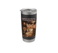 Fox lo so, e un po 'sarcastico Bicchiere termico in acciaio inox doppia parete