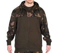 Fox Fishing Felpa LW Khaki/Camo Split Zip Hoody - M