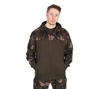 Fox LW Khaki / Camo Split Zip Hoody