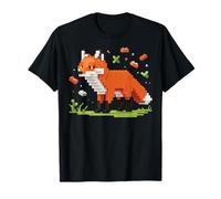 Fox Made from Bricks with a Bold Geometric Look Maglietta