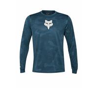 FOX Maglia da ciclismo da uomo a maniche lunghe Ranger TruDri™ blu | S
