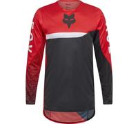 Fox Maglia da motocross Flexair Fracture nero-bianco-rosso taglia S per maschi