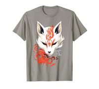 Fox Mask Kumiho Samurai Kitsune Japan Anime Maglietta