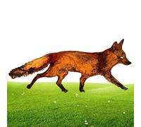 Fox Metal Garden | Metallo Art Sneaky Rustico Metallo Decorazione da Giardino Paletti Realistici e Animali Decorazione per Porte Giardino Balcone E Cortile