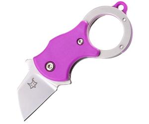 FOX MINI-TA COLTELLO PIEGHEVOLE ROSA NYLON HDL-1.4116 ACCIAIO INOX SANDBL. LAMA