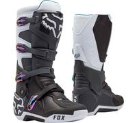 FOX Motion Stivali da motocross, nero/bianco/grigio, Taglia 5