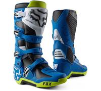 FOX Motion Stivali Motocross, blu/giallo, Taglia 5