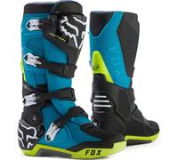 FOX Motion Stivali Motocross, nero-blu, taglia 50 per maschi