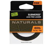 Fox Naturals Submerge Leader 40 lb 18,1 kg - 10 m, materiale per la pesca alla carpa