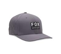Fox Racing Tecnologia Flexfit Non Stop Cappello, Grigio Acciaio, L Uomo
