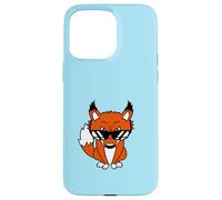 Fox Occhiali da sole Cool Looks Up Evil Eyes Bad Fun Boy Cartoon Custodia per iPhone 15 Pro Max