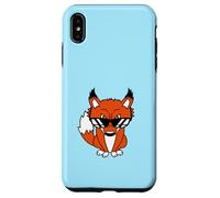 Fox Occhiali da sole Cool Looks Up Evil Eyes Bad Fun Boy Cartoon Custodia per iPhone XS Max