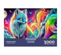 Fox of Light Puzzle Raffinato Da 1000 Pezzi Con Illustrazioni Artistiche Di Alto Livello - Il Regalo Di Festa Perfetto Per Adulti E Bambini Di Tutte Le Età 52x38cm/1000pcs