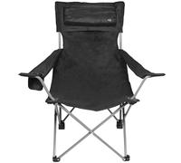 Fox Outdoor Deluxe Pieghevole Sedia Pesca Campeggio Viaggio Sopravvivenza Nero