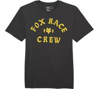 Fox Outdoor T-Shirt Fox Race Crew Prem Tee Dark Shadow, Grigio, L Unisex-Adulto