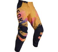 FOX 180 Kairos Pantaloni da motocross, nero-giallo, taglia 28 per maschi