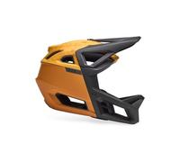 Fox proframe frequency orange black integral casco