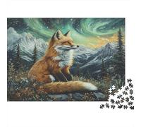 Fox Puzzle Impossibili 1000Pcs Montagna Aurora Decorazione Per La Casa. Giochi Rilassamento E Intelligence Per Adulti E Ragazzi Da 14 Anni 1000pcs (75x50cm)
