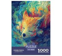 Fox Puzzle Impossible 1000Pcs Decorazione Per La Casa. Giochi Rilassamento E Intelligence Per Adulti E Bambini Da 12 Anni 38x26cm/1000pcs