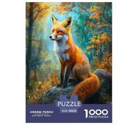 Fox Puzzle Impossible 1000Pcs Decorazione Per La Casa. Giochi Rilassamento E Intelligence Per Adulti E Bambini Da 12 Anni 38x26cm/1000pcs