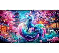 fox Puzzle Impossible 1000Pcs Decorazione per la casa. Rilassamento e Intelletto per adulti e ragazzi da 14 annifox75x50cm/1000pcs