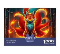 Fox Puzzle Premium Studiato Per Il Tempo Libero A Casa, Valorizza Fantasy E Incoraggia Concentrazione Pazienza Benessere Mentale E Piacevole Condivisione 70x50cm/1000pcs