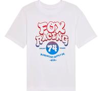 FOX Racewear Maglietta da donna, bianco/blu/rosso, Taglia L