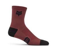 Fox Racing 6" Ranger Sock Calzini, Ruggine, XS-S Unisex-Adulto