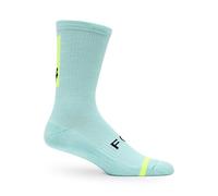 Fox Racing 8" Defend Sock Calzini, Azzurro, S-M Unisex-Adulto
