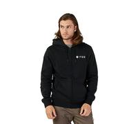 Fox absolute felpa con cappuccio e zip intera nera