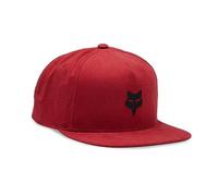 Fox Racing Cappello da Uomo Standard Fox Head Snapback, Rosso Fiamma, Taglia Unica